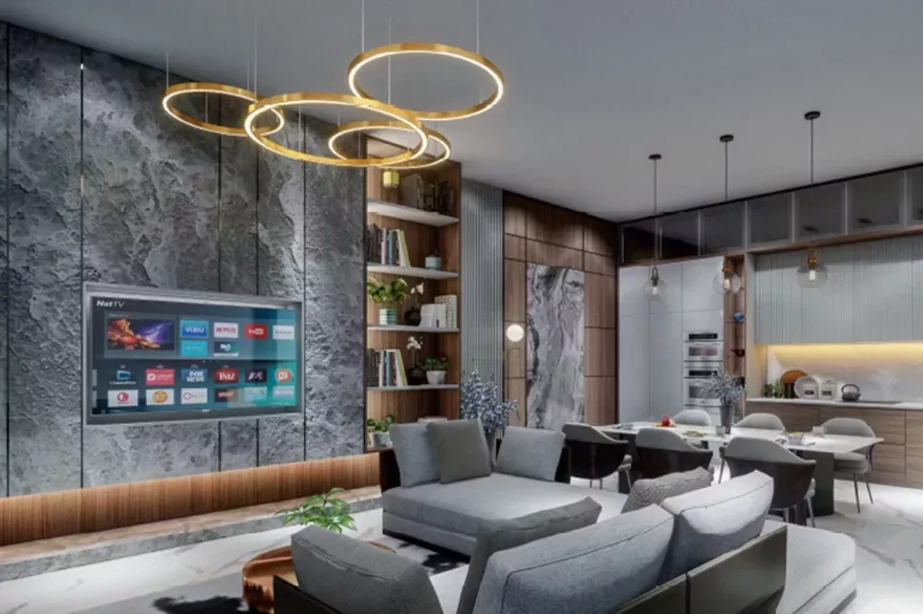 Jasa Desain Interior BSD - ruang santai apartemen