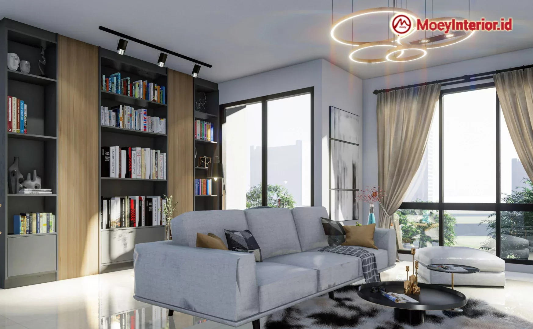 Bpk. Anthon Chandra Design Interior Apt. Lloyd ruang tamu 2