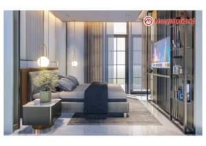 Bpk. Simanungkalit Design dan Penawaran Interior bedroom utama abu