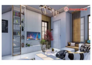 Bpk. Simanungkalit Design dan Penawaran Interior ruang tamu tv depan