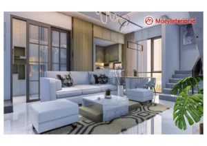 Bpk. Simanungkalit Design dan Penawaran Interior ruang tamu utama