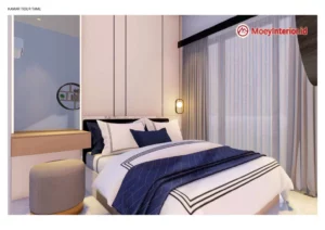 Ibu Anna Design interior kamar tidur biru