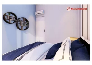 Ibu Anna Design interior kamar tidur hiasan dinding