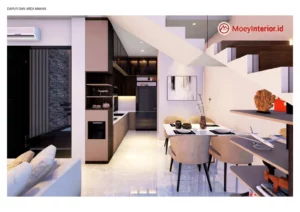 Ibu Anna Design interior meja makan tangga