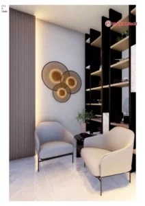 Ibu Anna Design interior ruang tamu samping