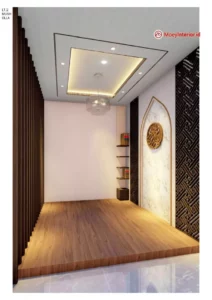 Ibu Anna Design interior ruang tidur alas kayu