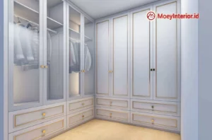 Ibu Sinta Detail Design dan penawaran Interior lemari kamar