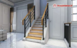 Ibu Sinta Detail Design dan penawaran Interior tangga