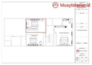 denah pengerjaan interior rumah p egi 2