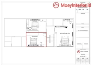 denah pengerjaan interior rumah p egi 3