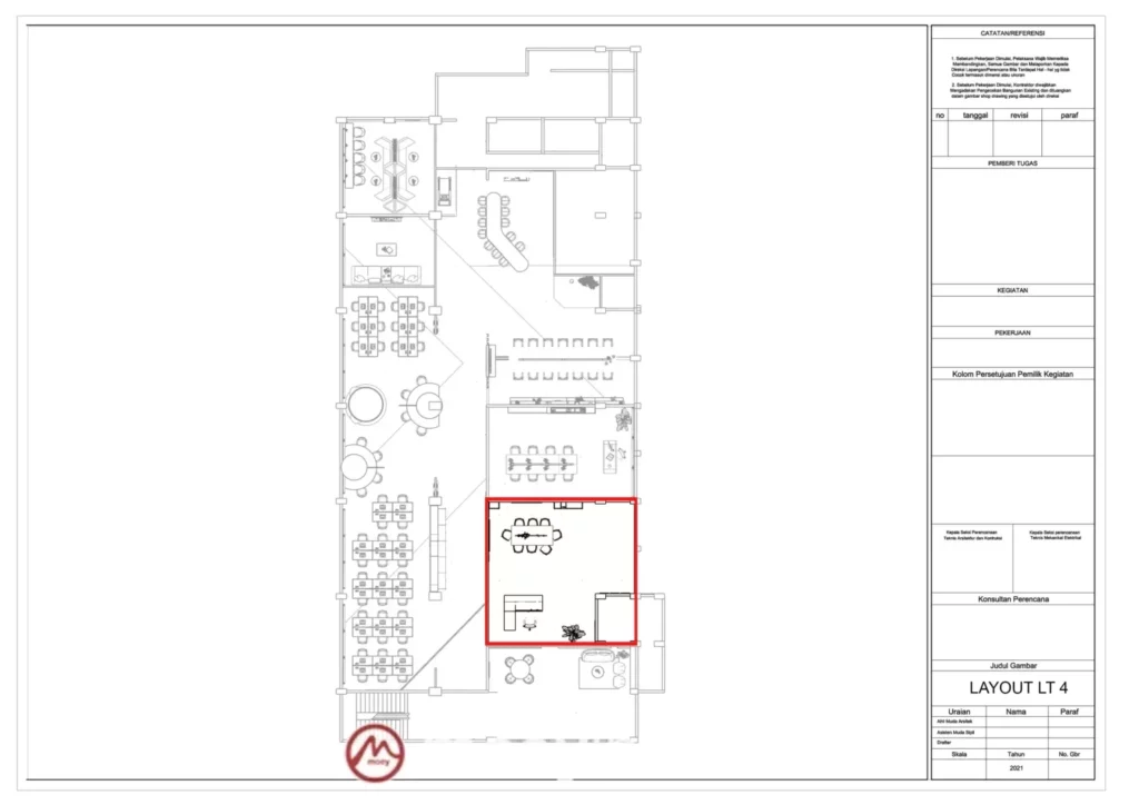DESAIN INTERIOR KANTOR KEMENAG GEDUNG ISPEKTORAT LT 3,4,5