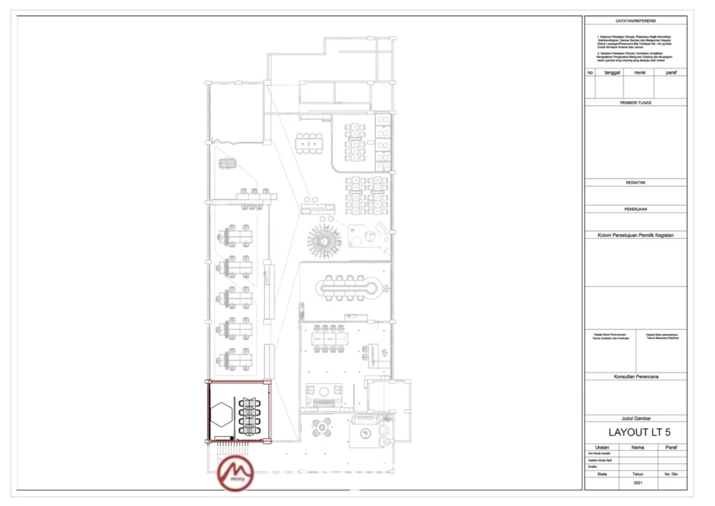 DESAIN INTERIOR KANTOR KEMENAG GEDUNG ISPEKTORAT LT 3,4,5