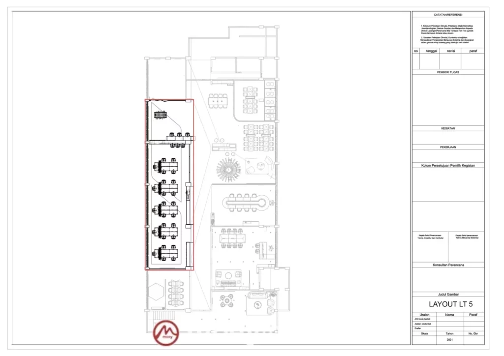 DESAIN INTERIOR KANTOR KEMENAG GEDUNG ISPEKTORAT LT 3,4,5