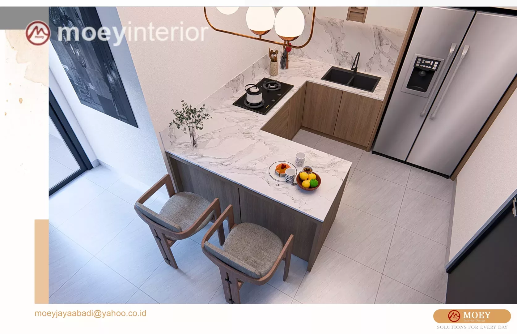 Interior Dapur Bu Vivit - Moey Interior Jakarta