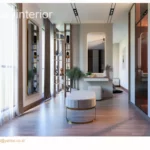 bu vivit interior ruang tv lemari
