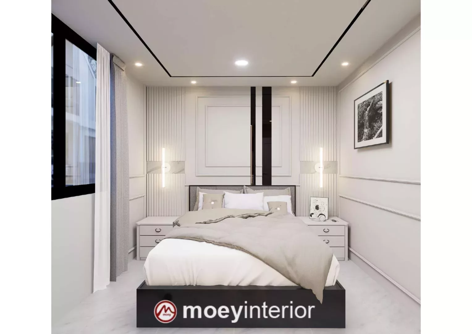Kamar Anak Teal Wall