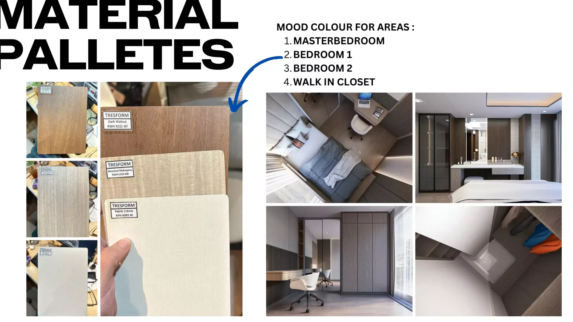 Material Palletes Bedroom