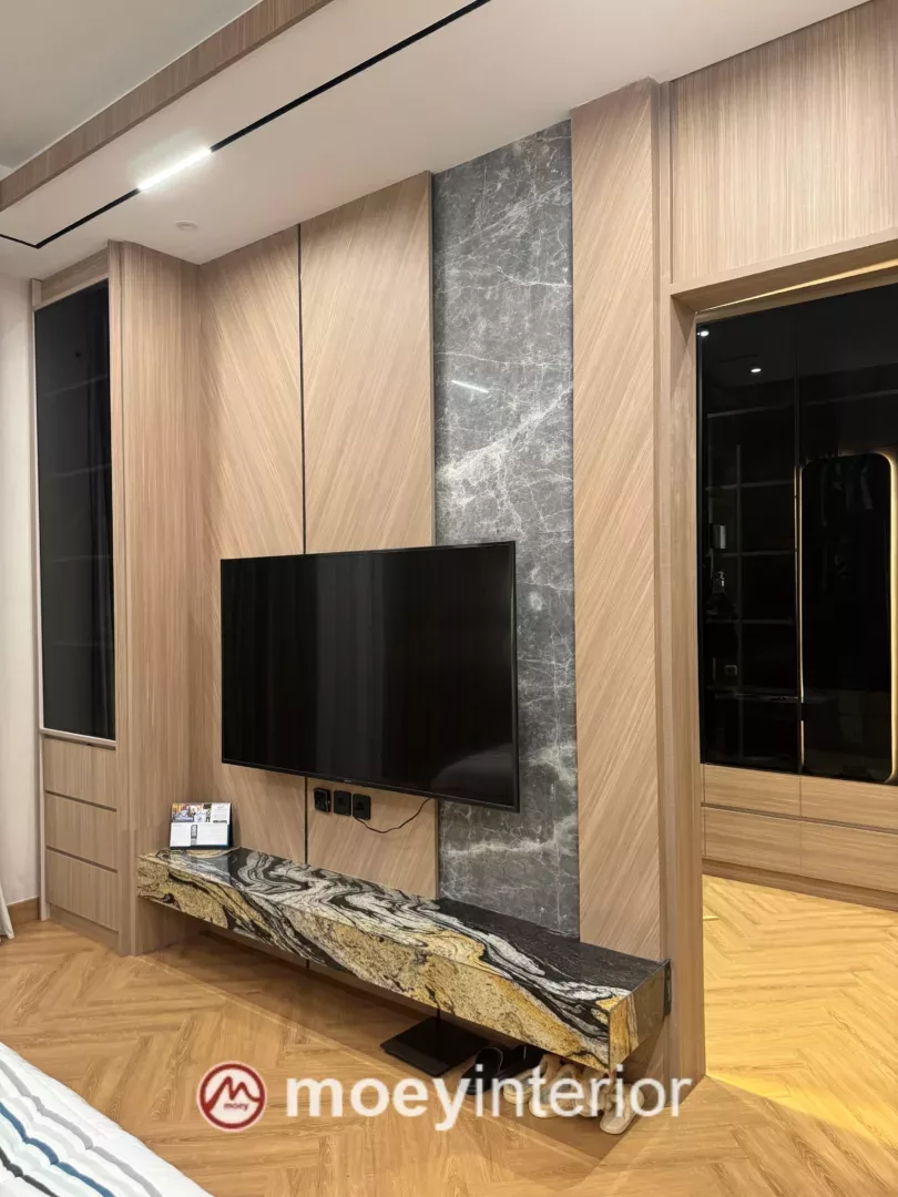 Ruang keluarga interior rumah Pak Aniq Cikupa