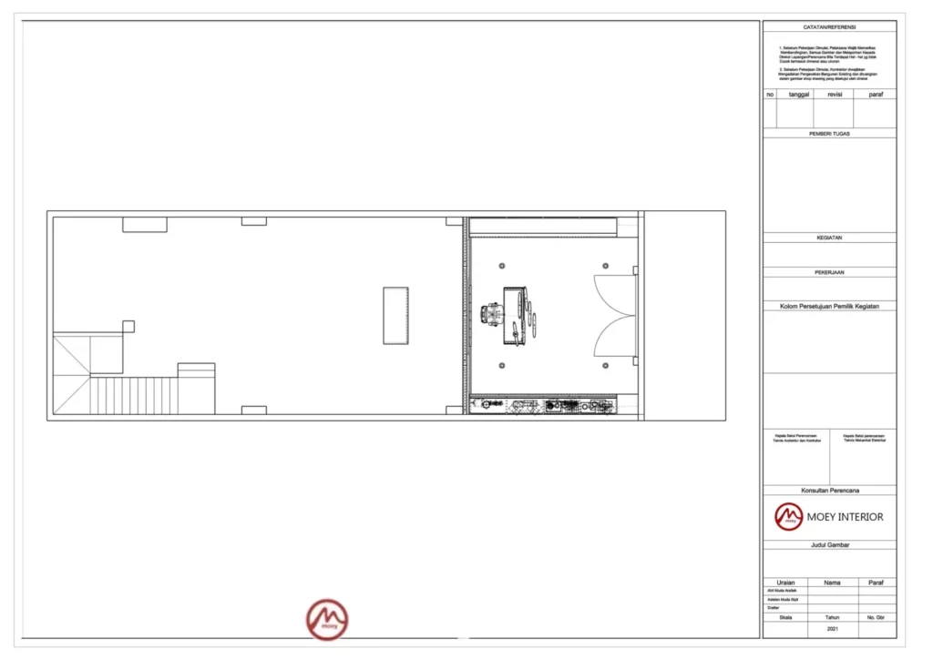 jasa interior kantor denah kerja