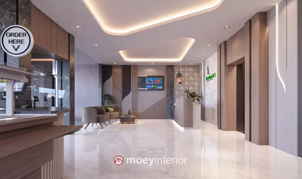 ruang tunggu Interior Kantor ACS Aerofood01