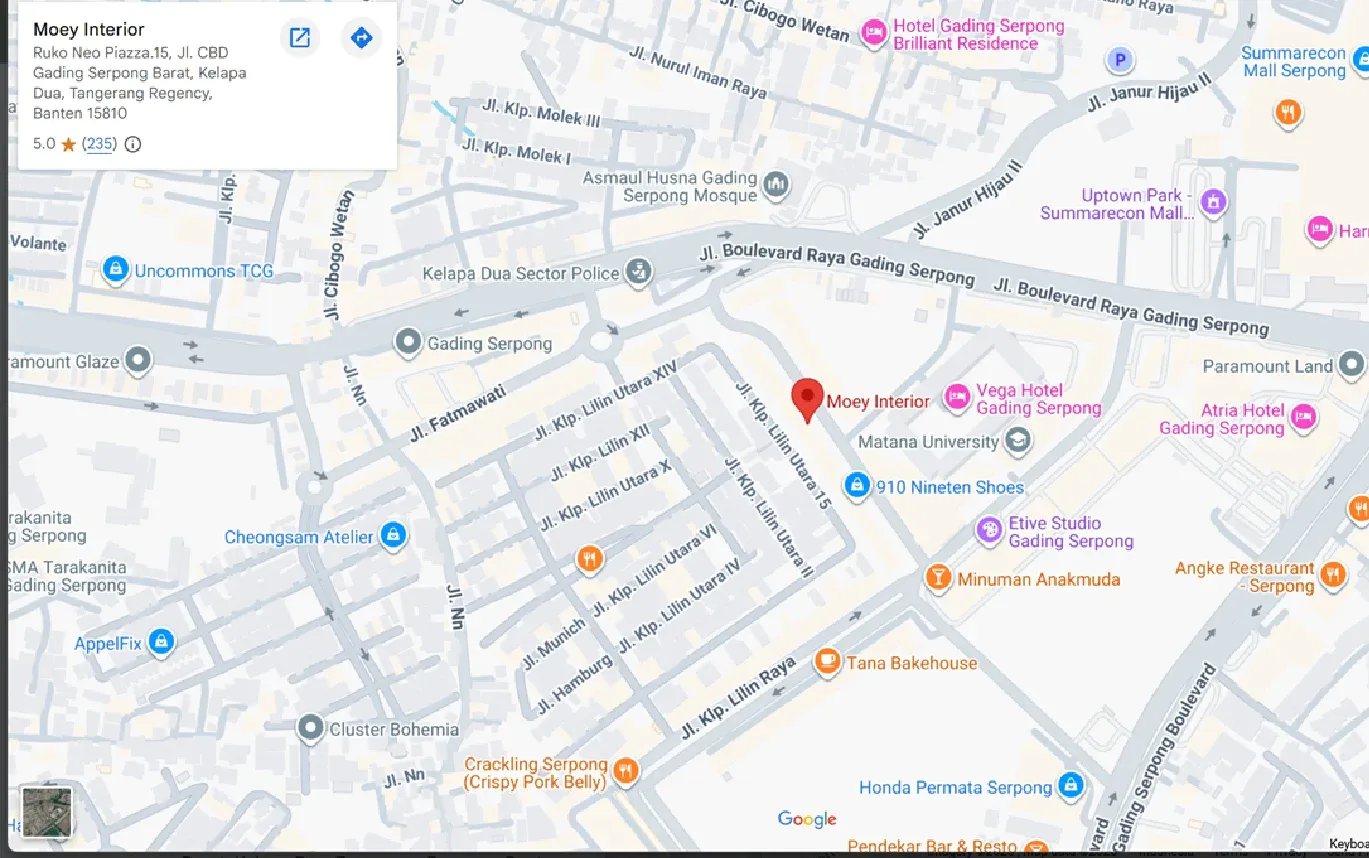 Peta Lokasi Office Moeyinterior
